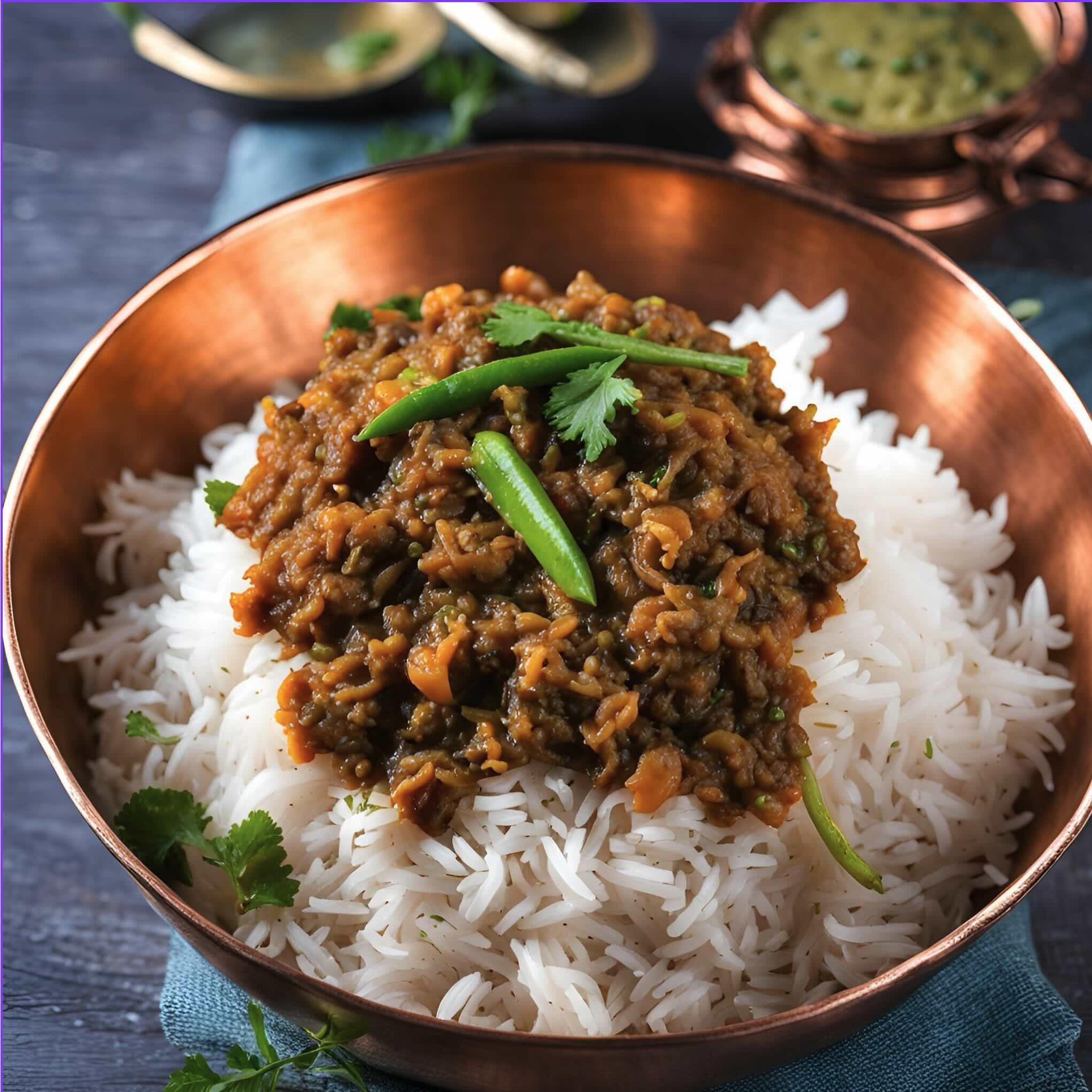 Goat Keema Biryani