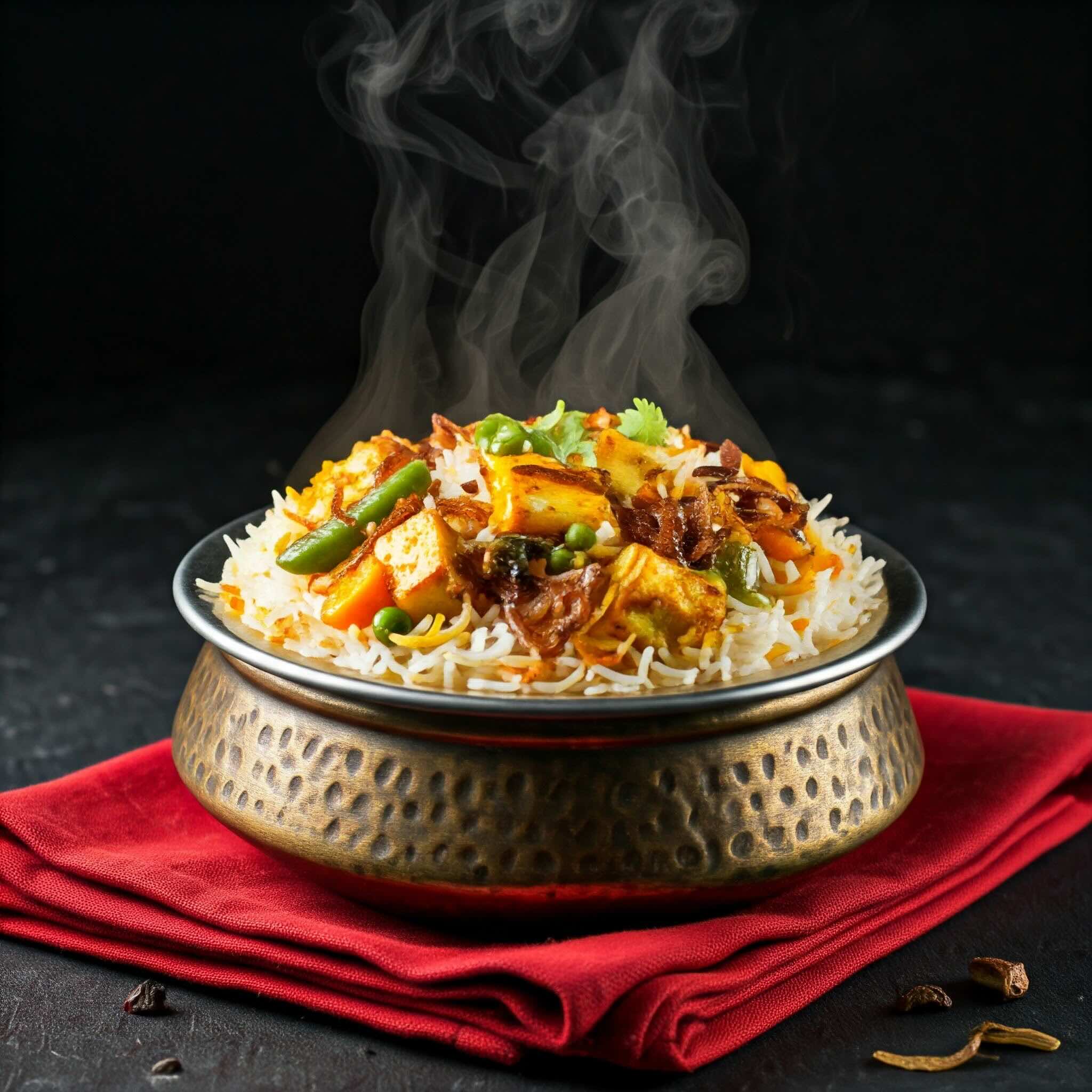Veg and Paneer Dum Biryani