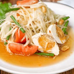 Papaya Salad Salted Duck Egg