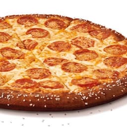 Pretzel Crust With Cheese Sauce & Pepperoni