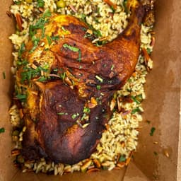 Lemon and Garlic Roasted Chicken Ouzi