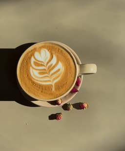 Pistachio Rose Cappuccino